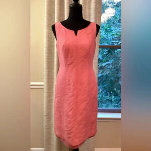 #6 Talbots Pink Textured Dress Size 6